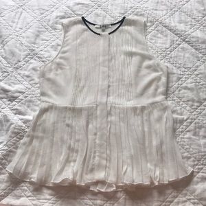 BB Dakota Anthropologie pleated elegant sheer S
